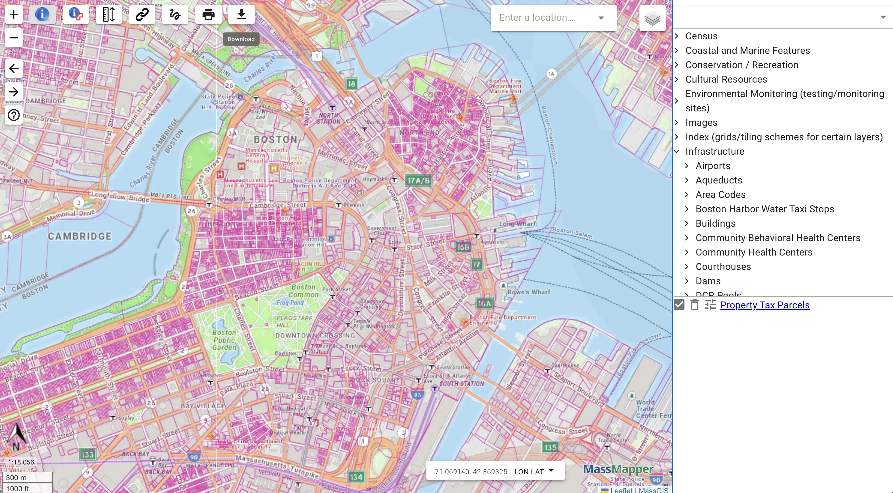 MassGIS data in MassMapper