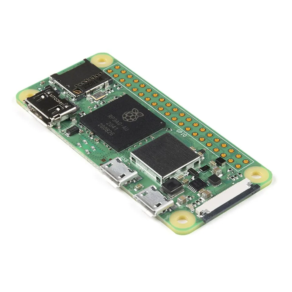 Raspberry Pi Zero 2 W single-board computer on a white background.